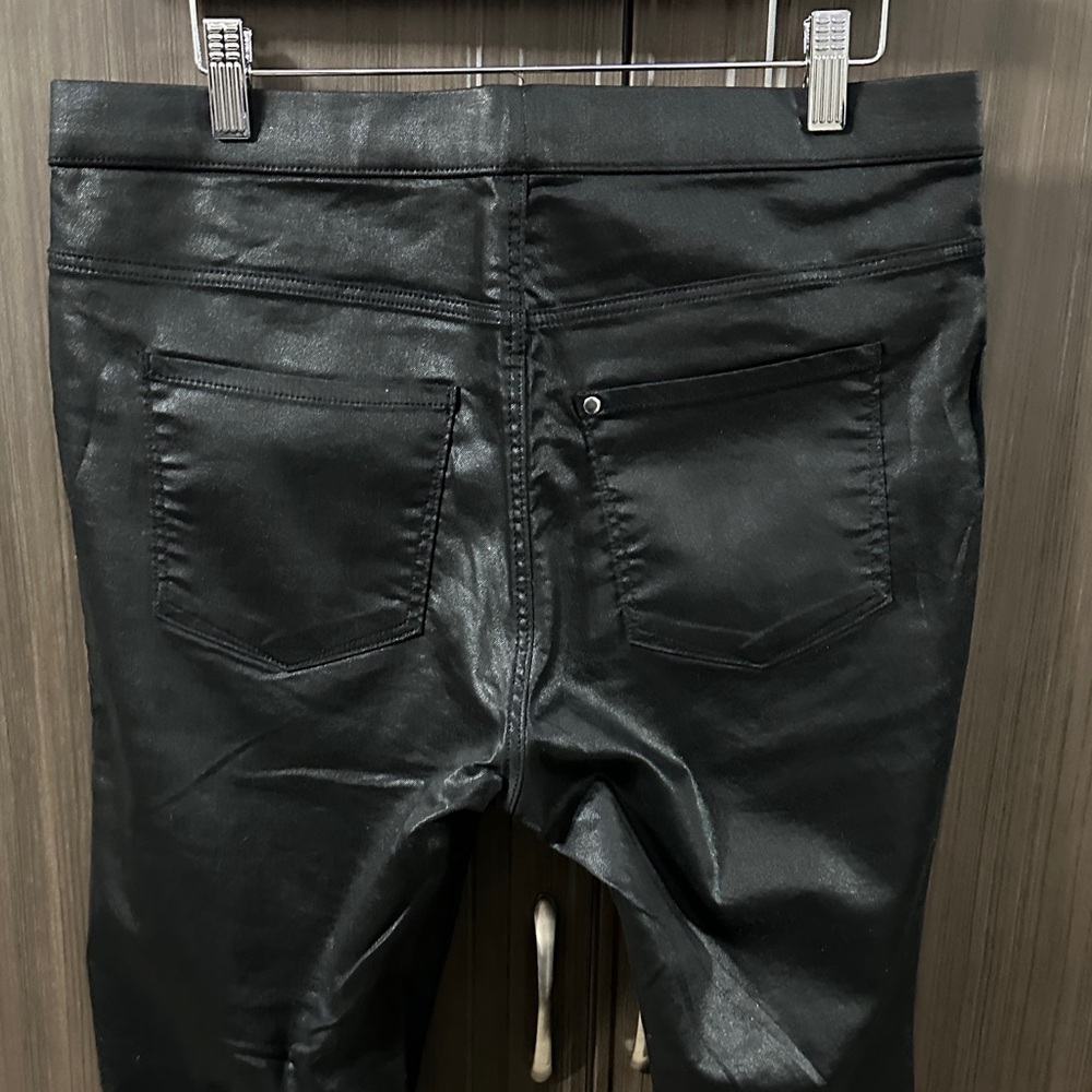 H&M Black Faux Leather Trousers - Picture 4 of 7